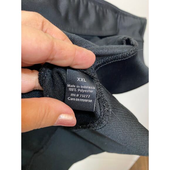 Apt 9 Zip Up Jacket Mandarin Collar Zippered Pockets Black Size XXL - Picture 5 of 9